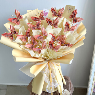 Butterfly cash flower bouquet